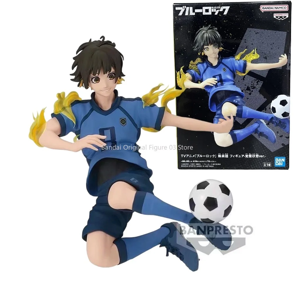 In Stock Origina l Bandai BANPRESTO BLUE LOCK Hachi ฯลฯ Meguru Isagi Yoichi Ac อุณหภูมิดิน Figre Animation และ Y เทคนิคฟุตรุ่นสะสมงานอดิเรก