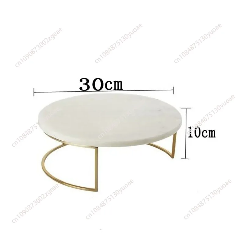 Iron Marble Cake Stand Dessert Tray Dim Sum Plate Display Stand Jewelry Tray Sushi Plate Snack Fruit Plates Refreshment Trays