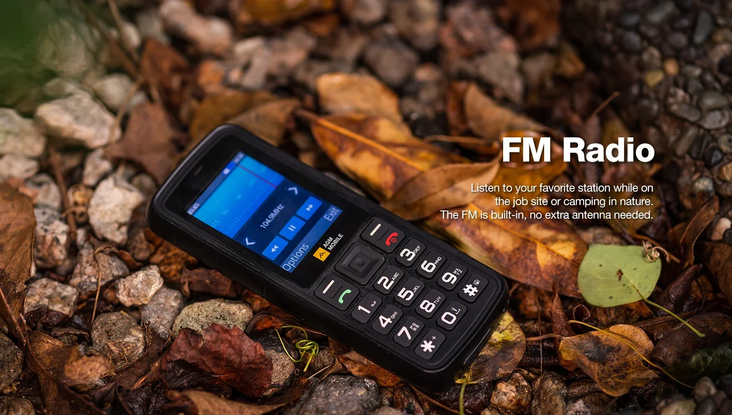 AGM M9 4G/2G Feature Phone 2.4"Screen Russian Or English Keyboard Dual SIM Large Button Big Battery Elderly Waterproof Cellphone