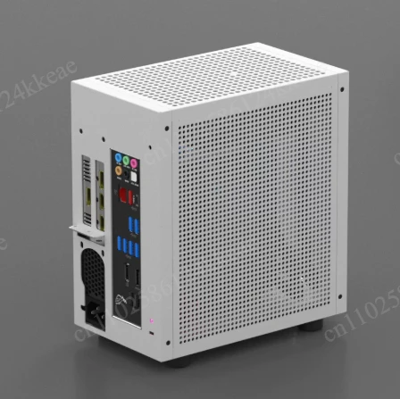 M21 / M31 Mini ITX Computer Case, Supports 120mm AIO Liquid Cooler, Low-Profile GPU and 1U Flex ATX PSU, Compact Small