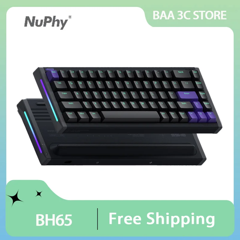 

NuPhy BH65 Клавиатура с магнитным переключателем из алюминиевого сплава Игровая клавиатура для киберспорта 8K Скорость возврата 0,01RT Саморазверленные аксессуары для ПК