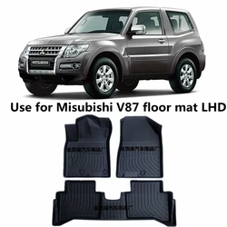 Use for Mitsubishi Pajero V87 V83 car carpet MonteroV87 V88 car Floor Mat Fit For Pajero V85 V87 custom waterproof car floor mat