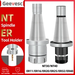 CNC 밀링 머신 도구 홀더, NT30 NT40 NT50 ER11 ER16 ER20 ER25 ER32 ER40, ISO30 ISO40 ISO50 ER, NT ISO 도구 스핀들 M12 M16 24