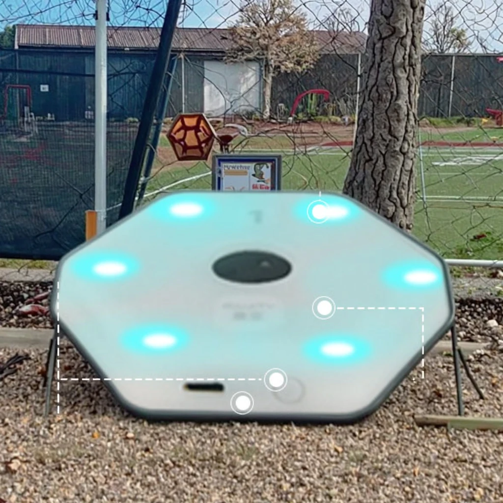 سرعة خفة الحركة رد الفعل ضوء فلاش منعكس رد الفعل التدريب مصباح لكرة السلة كرة القدم الملاكمة في 4-10 قطعة APP المعدات الرياضية