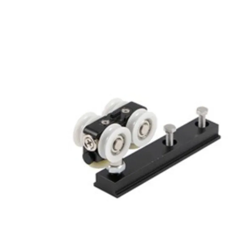 For No Lower Rail Linkage Multi-door Folding Door Hardware Partition Door Hidden Hanging Rail Sliding Sliding Door Pulley Track