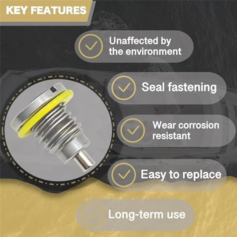 

Для подвесного нижнего блока Mercury, уплотнительный винт для заливного отверстия, 8M0058389, морская магнитная сливная пробка для картера передач, 2 шт.