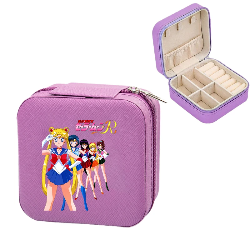 بحار القمر صندوق مجوهرات منظم صندوق تخزين السفر المحمولة مجوهرات حالة أقراط قلادة خاتم صناديق المجوهرات هدايا عيد الميلاد #2