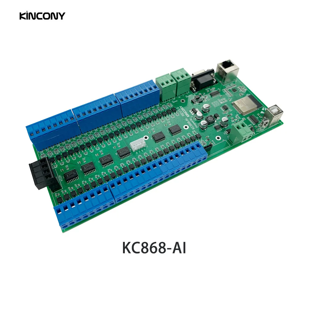 KC868-AI Ethernet Wifi RS232 RS485 ESP32 48CH modulo di ingresso contatto a secco IR RF ESPhome Home Assistant Tasmota fai da te