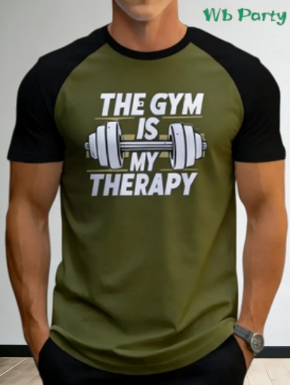 

Мужские летние футболки с 3D-принтом «Тренажерный зал — моя терапия», с круглым вырезом, коротким рукавом, повседневные, свободного кроя, спортивные топы, новая мужская одежда для спортзала
