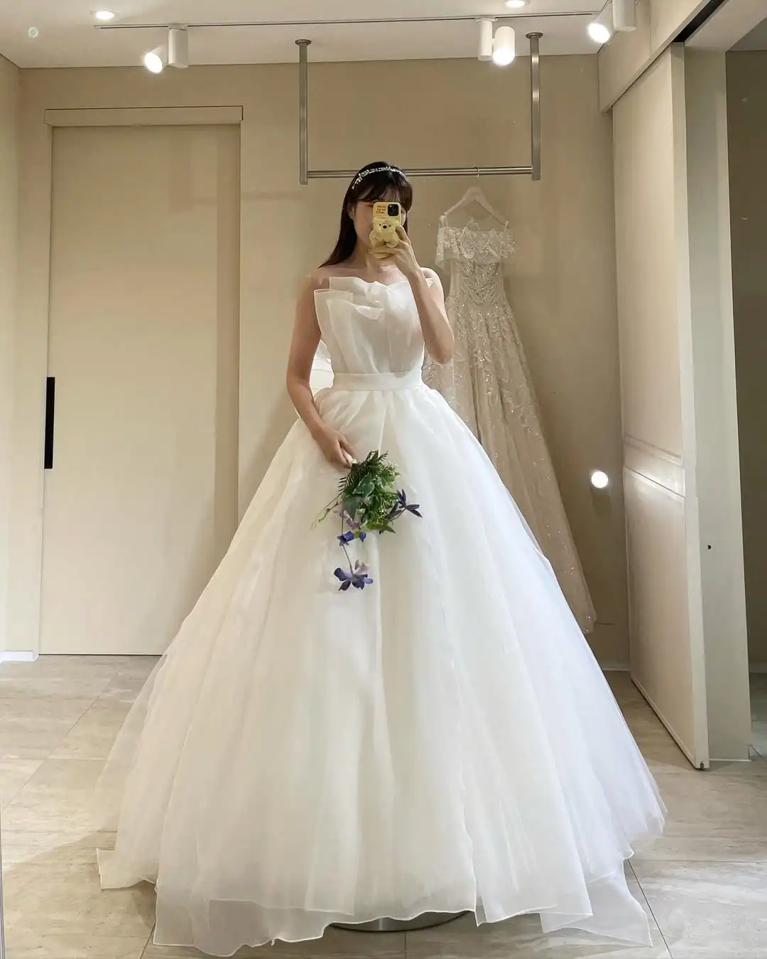 Sondr seda organza vestidos de casamento coreano personalizado sem alças plissado vestidos de noiva uma linha recepção casamento snap vestidos