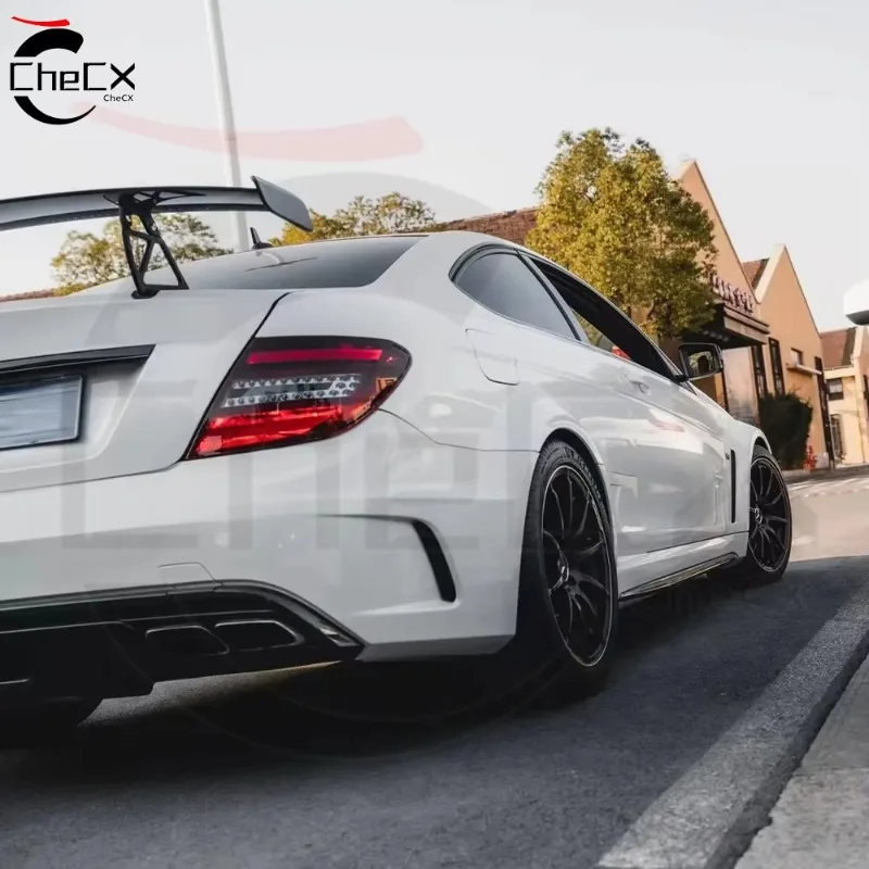 For 2007-2014 Mercedes Benz C63 AMG Coupe Spoilers Wings Carbon Fiber Tail Wing Exterior Parts Tuning Refit Styling