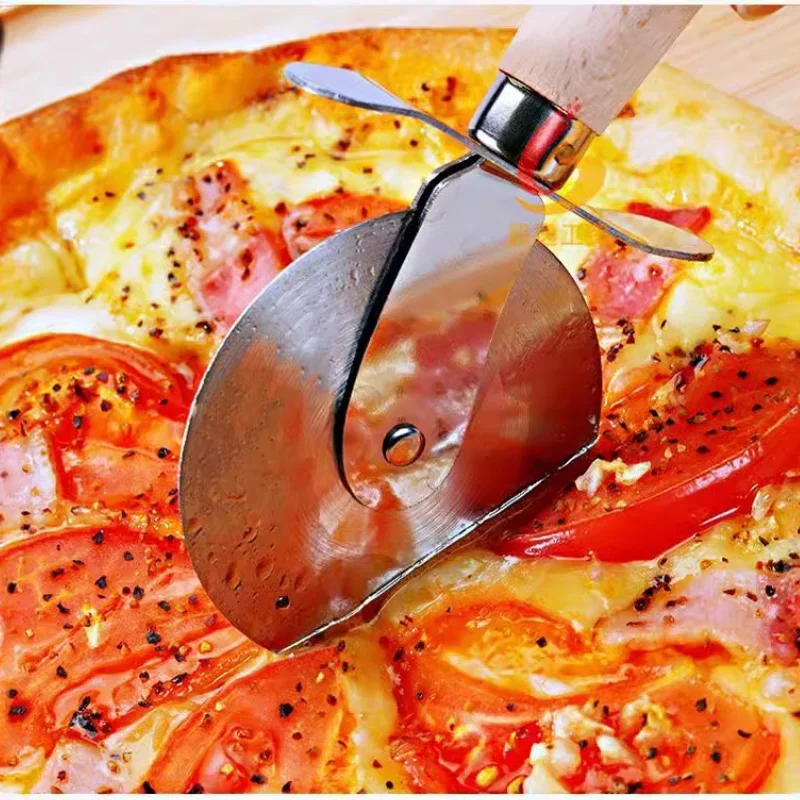 Hot Sell Oven Pizza Accessories Cutting Wheel Baking Supplies Stainless Steel Pizza Cutter Pastry and Pastry Accessories Slicer