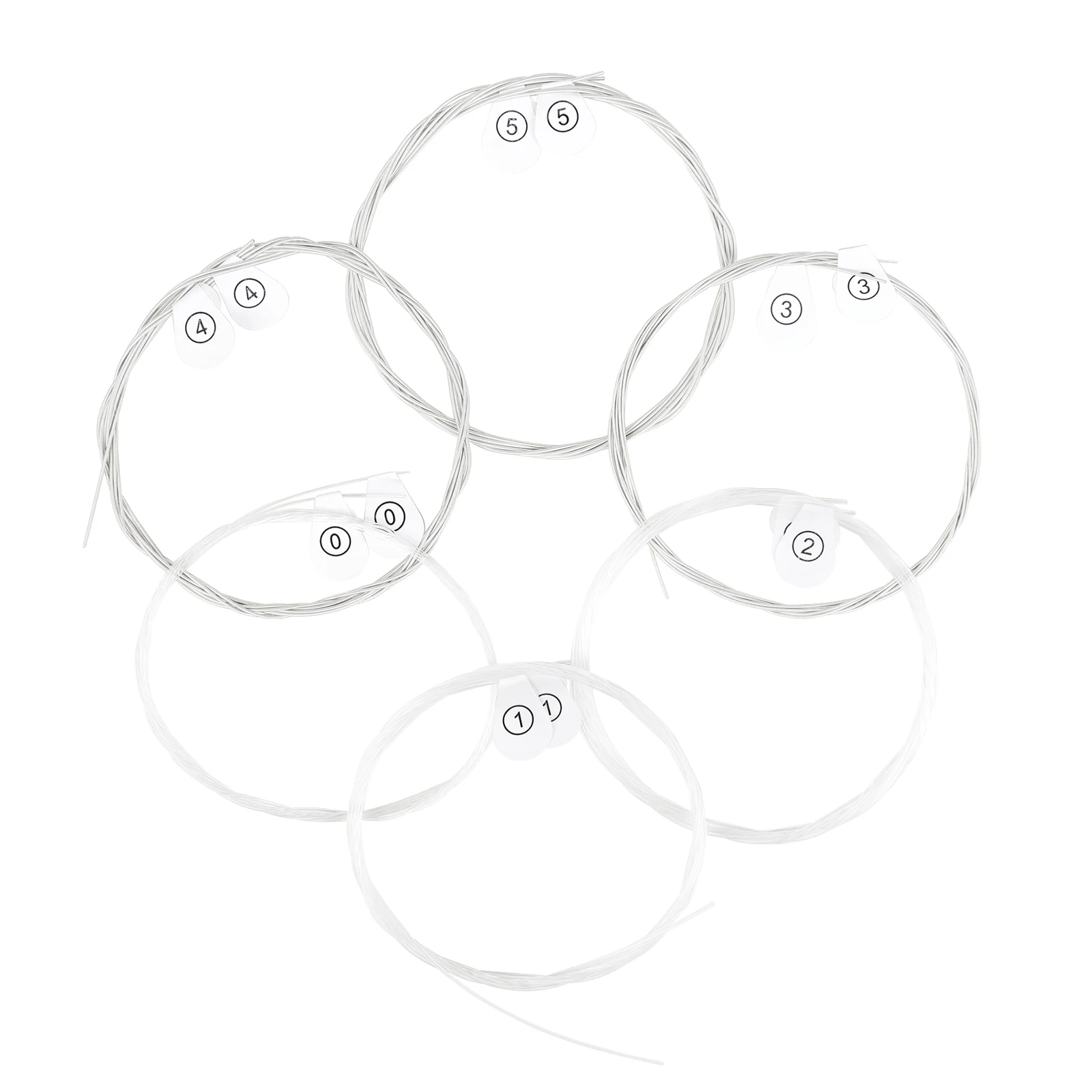 SHUFFLE 10/11/12 Strings Oud Strings Clear Nylon + Silver-Plated Copper Wound with PU Anti-Rust Coating Oud Accessories