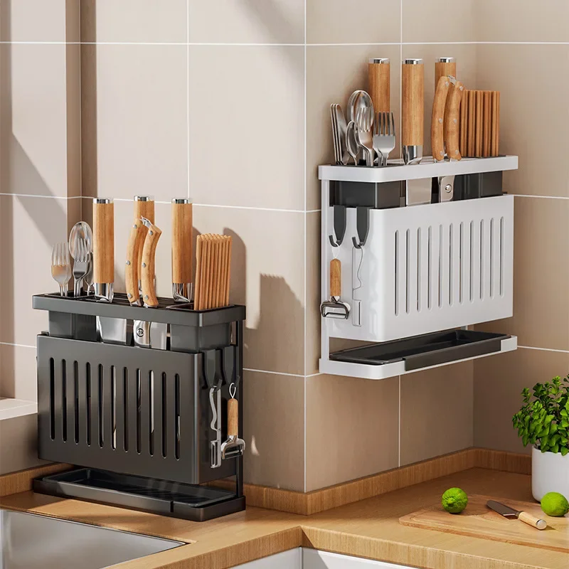 Kitchen Utensils Useful Things Knife Holder Kitchen Knives Stand Chef Accessories Home Items Storage Rack Dining