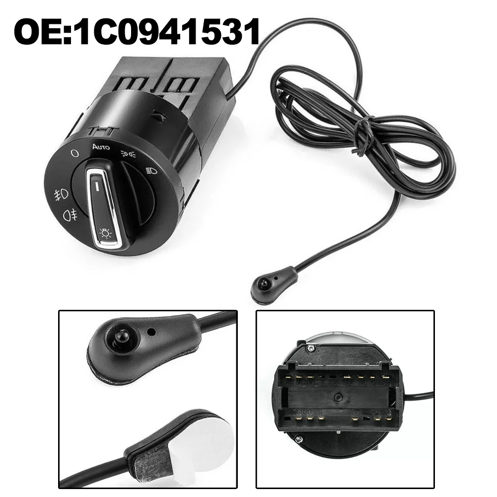 Low-Light Driving Auto Headlamp Module Automatic Lighting As Shown Automatic OnOff Function Black Plastic Flexible Response