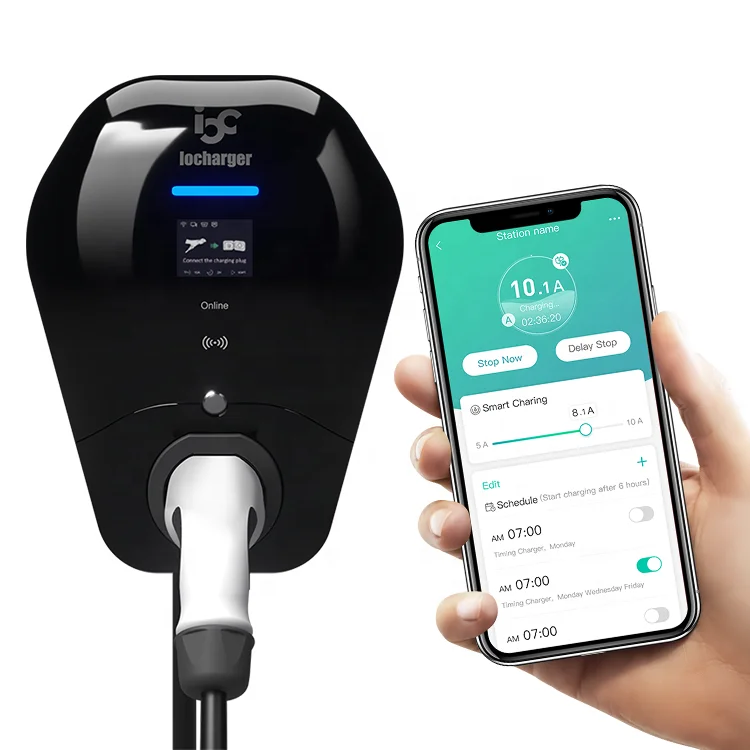 

Iocharger IEC 62196 OCPP1.6 Type-2 Smart EV Charging Station OCPP EV CHARGER 7kW