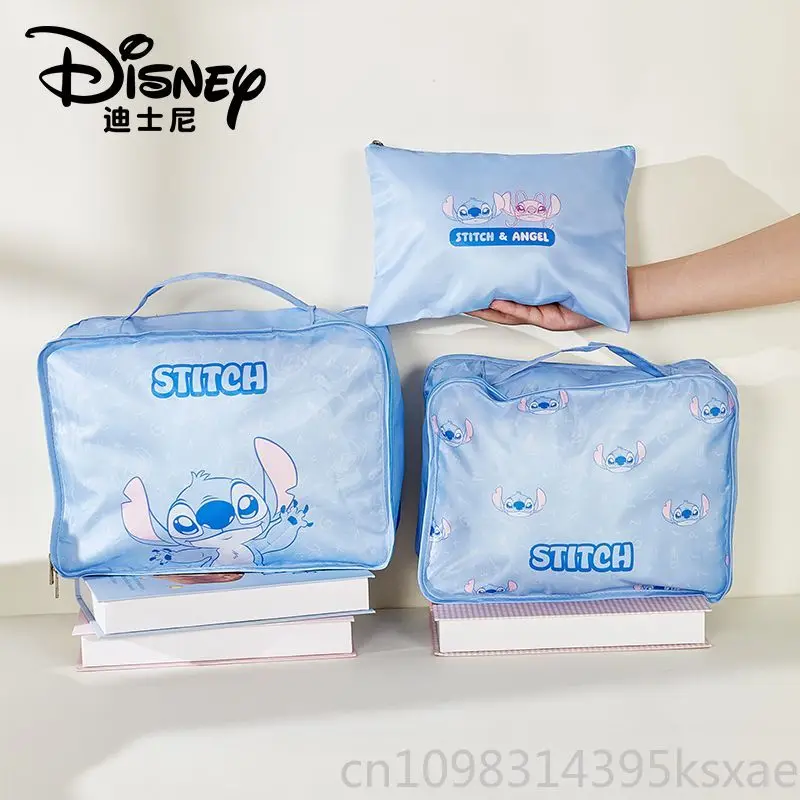 Disney Stitch Travel Makeup Toiletry Bag for Women Girls Cartoon Cosmetic Pouch Luggage Organizer Business Trip Travel