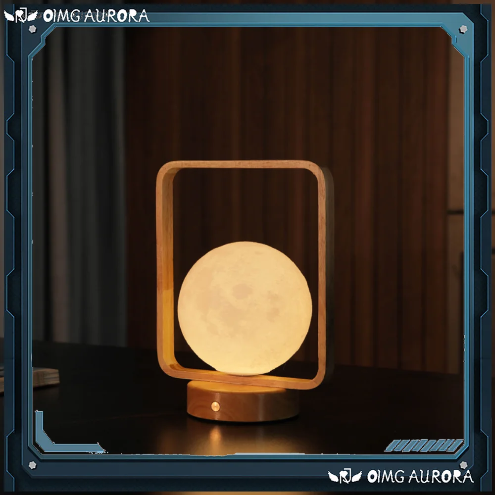 Lua Lâmpada 3d Impressão Lua Recarregável Night Light Bedside Lamp Gift Moon Luz Portátil Recarregável Portátil