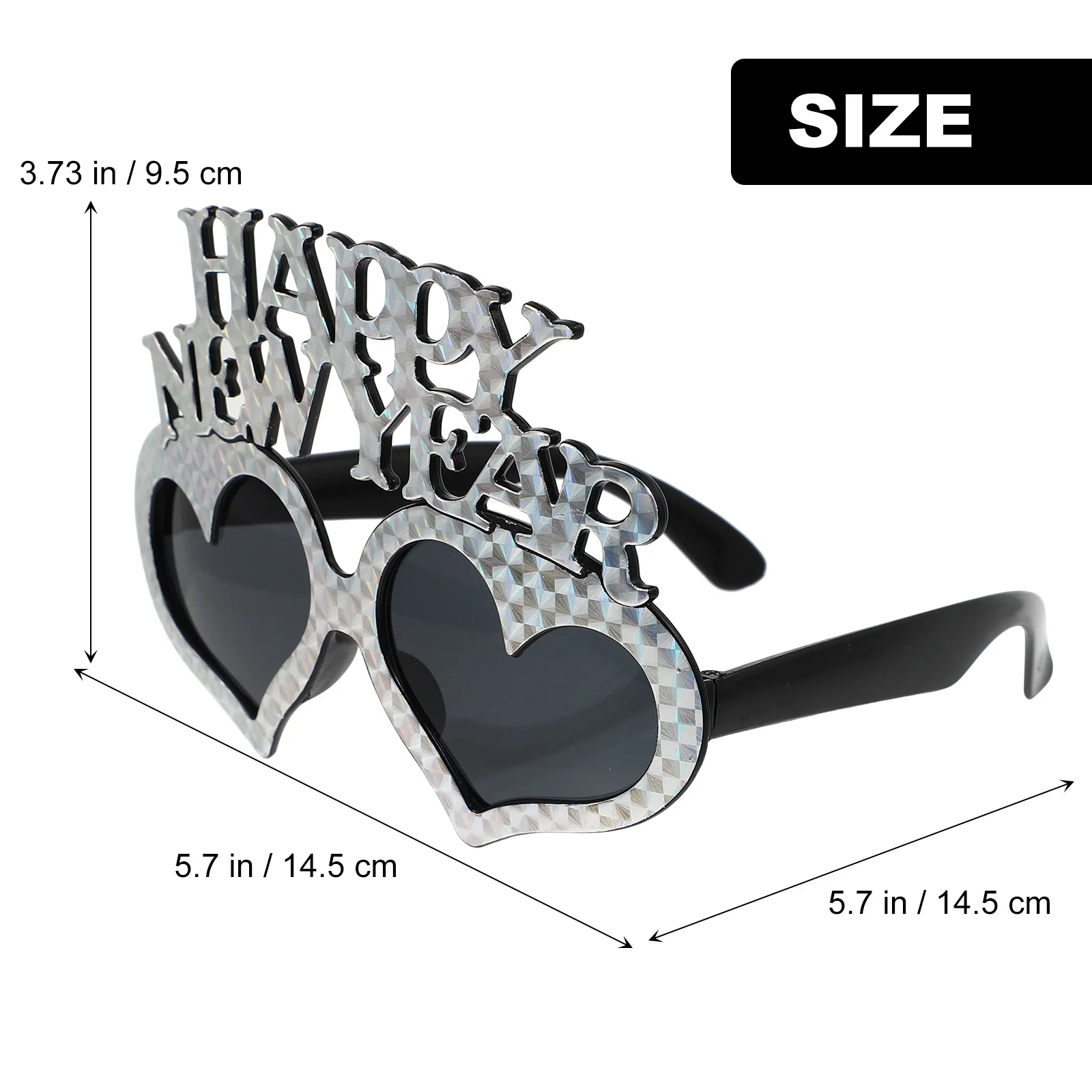 3pcs Happy Year Eyewear Lightweight Fun Photo Props For Decoration Party Props Prom Party Eyewear Event