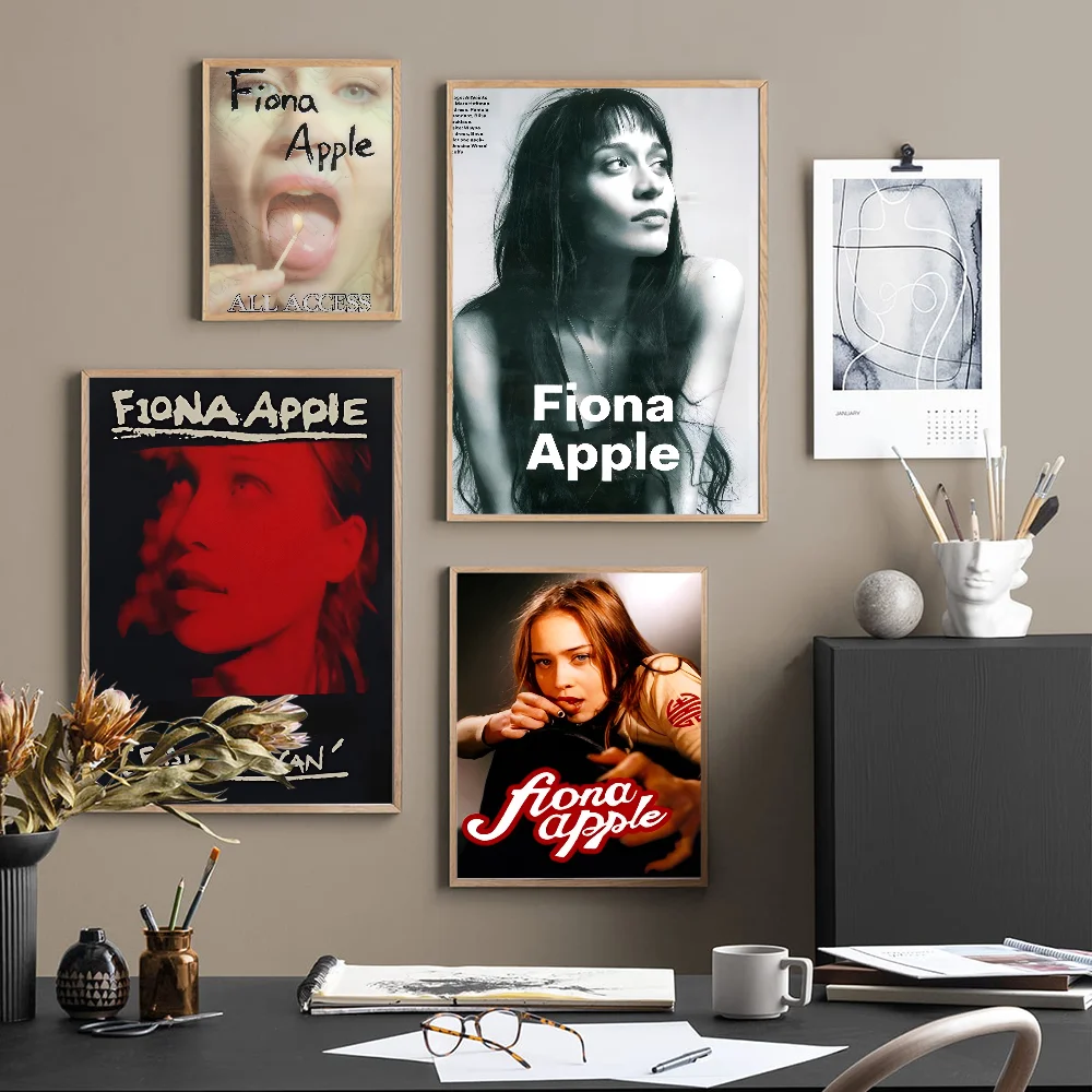 1PC Fiona Apple Movie Sticky Posters Whitepaper Sticker DIY Room Bar Cafe Posters Wall Stickers