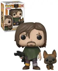 Funko Walking POP Dead Daryl Dixon with Dog 1182# Vinyl Action Figure Collection Limited Edition Model Toys for Birthday Gift
