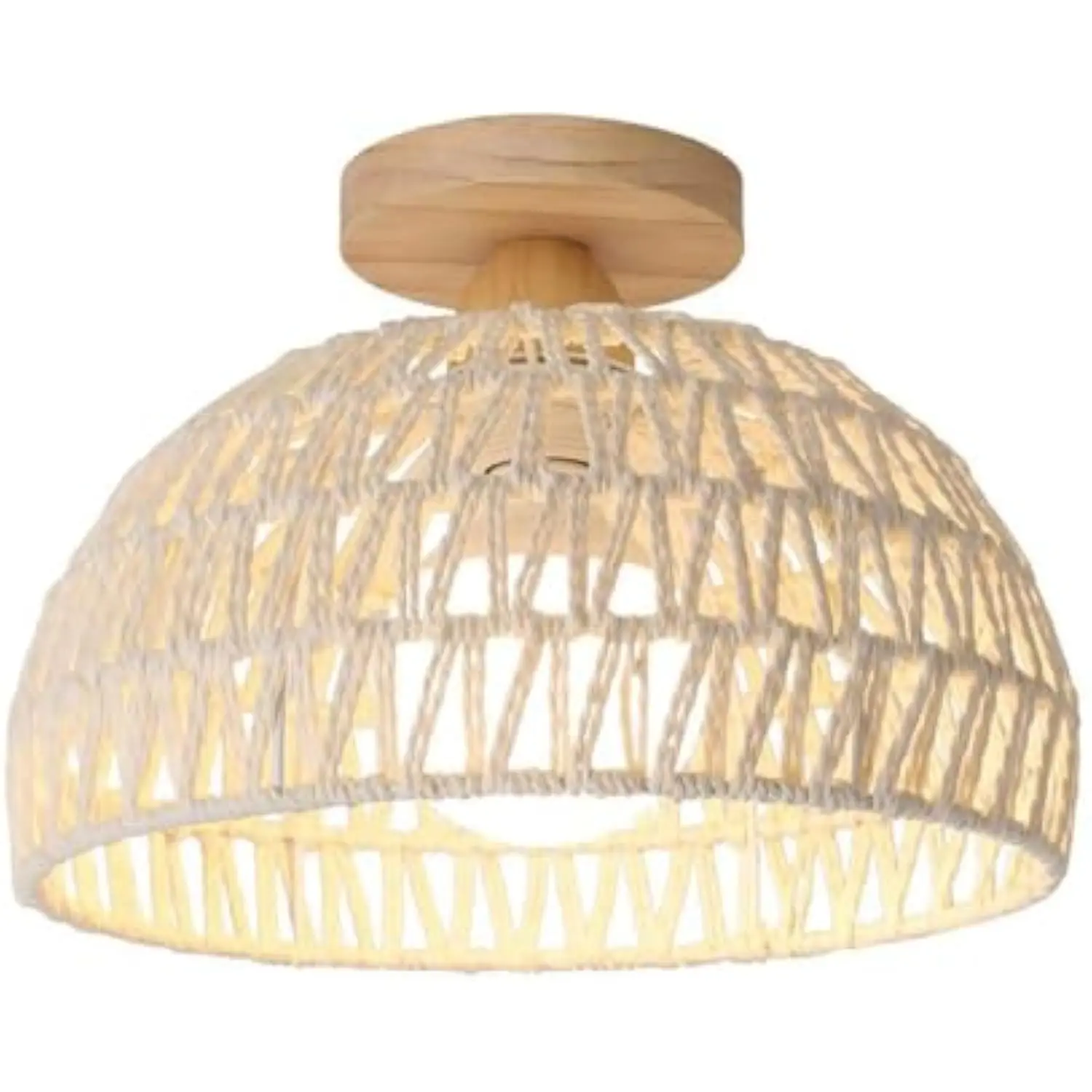 

Grass Vine Art Cream Style Dome Light with Three Color Dimming Lighting for Bedroom Living Room Dining Room Study Entrance Hall