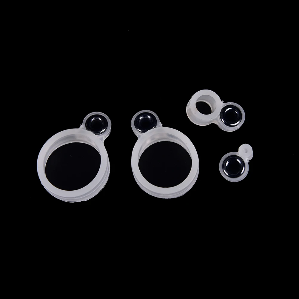 14 قطعة سيليكون خيط صنارة الصيد دليل حلقة الصيد قضبان سلك خاتم سيليكون حجم مختلف 1-14 الأسماك معالجة اكسسوارات #6