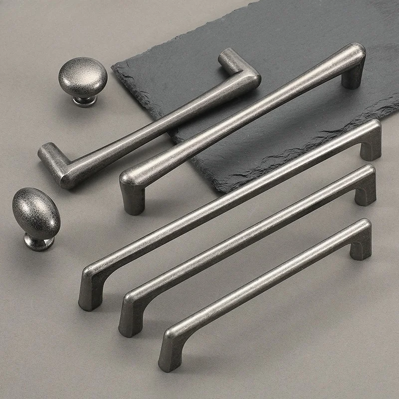 Vintage Silver Snowflake Cabinet Pulls Retro Short Drawer Handles Minimalist Wardrobe Closet Cupboard Door Hardware Furniture