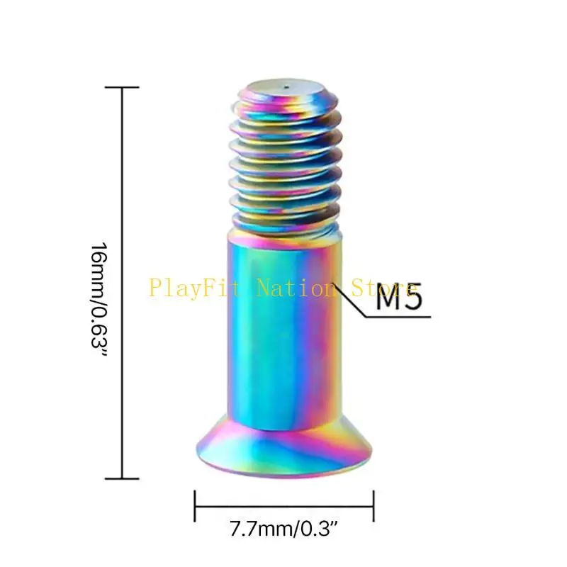 242F 2PCS دراجة دراجة derailleur براغي سبيكة مسامير مسامير التثبيت ملحقات ركوب الدراجات #6