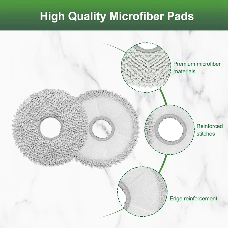 12er Pack wasch bare Wisch pads für Dreame l10s/l10/l20/l30/x30/ecovacs deebot x2 omni/t20 omni/t10 omni/x1 omni langlebig