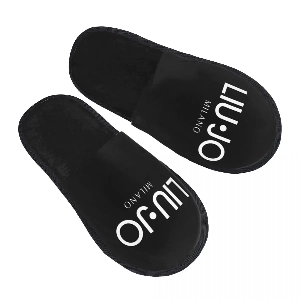 Liu Jo Winter Cotton House Slippers Bedroom Soft Household Fur Slippers Slides Anti-skid