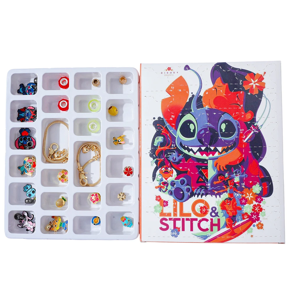 Disney Lilo & Stitch Cute Unique Figure Advent Surprise Blind Box DIY Stitch Pendant Toy Gift for Holiday Collectible Accessory