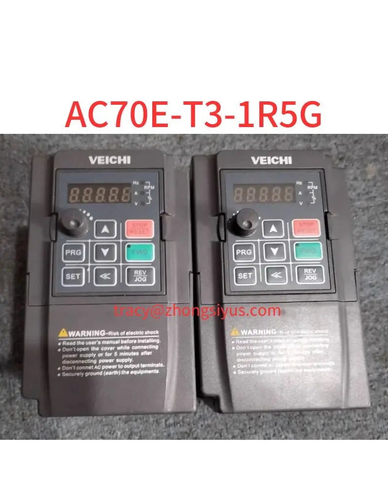 

Used AC70E converter, 1.5 kw 380V, AC70E-T3-1R5G, function package