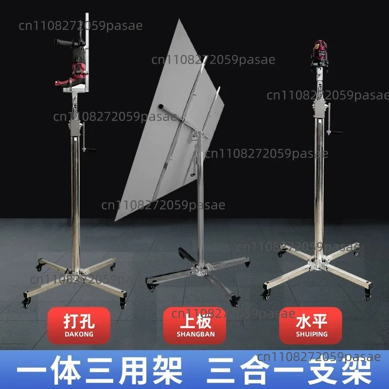 

Folding Mobile Lifting Platform for Installing Ceiling Suspension Brackets and Securing Drywall in Carpentry and Renovation