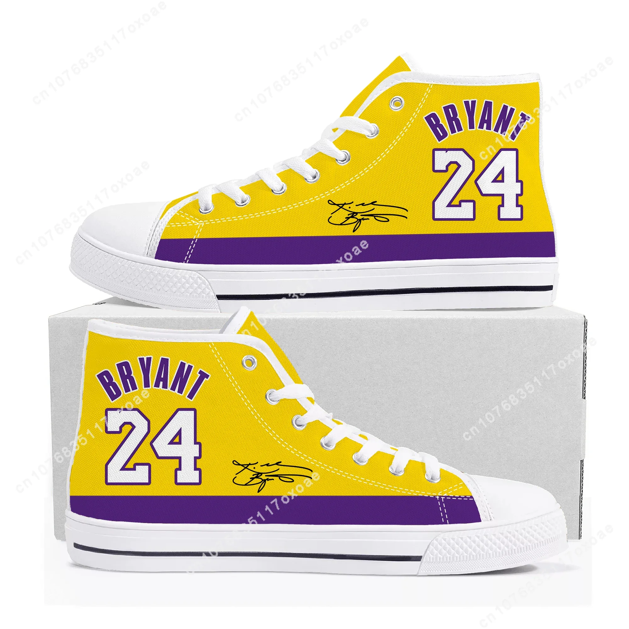 

los angeles basketball High Top Sneakers Mens Womens Teenager Black Mamba Bryant NO 24 Canvas Sneaker Casual Shoe Custom Shoes