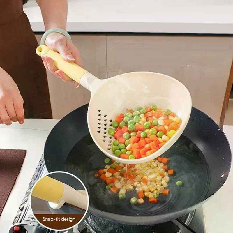 

Multifunctional Dual-use Scoop Large Kitchen Household Dumpling Noodle Colander High Temperature Resistant Soup Drain Colander