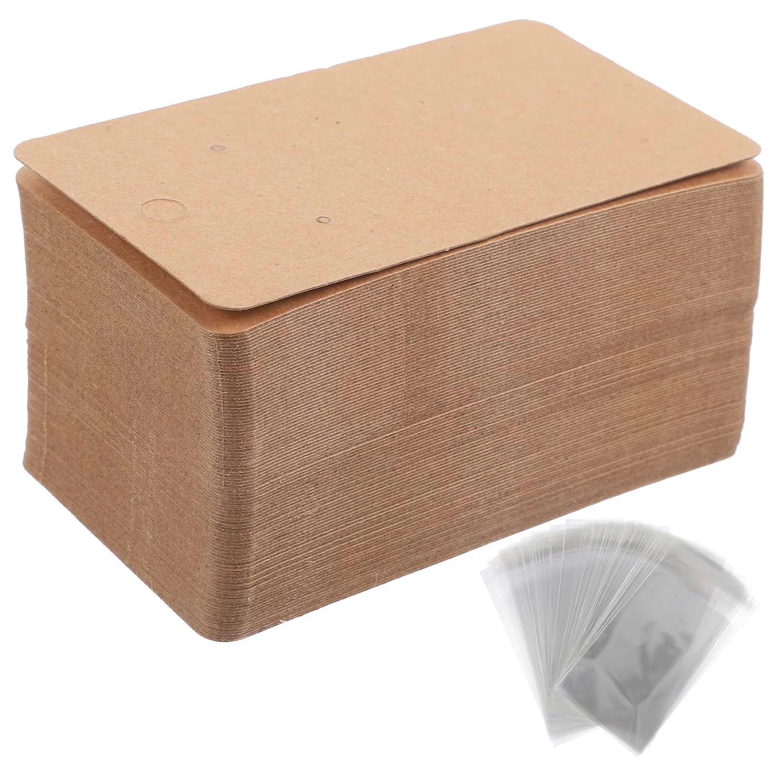 

1 set 1 Set Of Earring Cards For Jewelry Display Pre-Cut Holes Easy Fold Paper Holders Storage Packaging Kraft Display Cards For