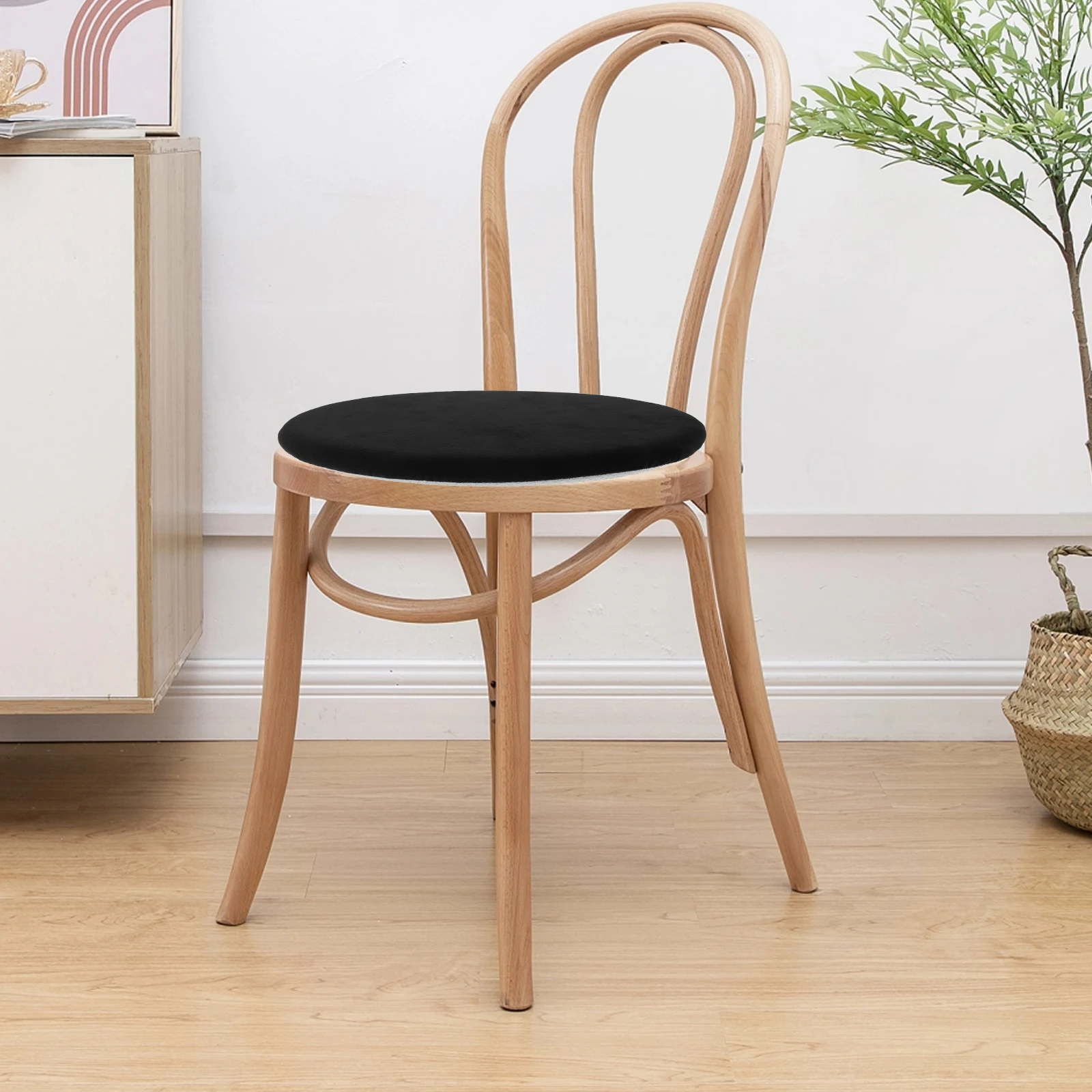 

Round Bar Stool Covers Stretchy 15 Inch Memory Foam Round Seat Pad Cushion Non Slip Dining Stool Seat Accessories
