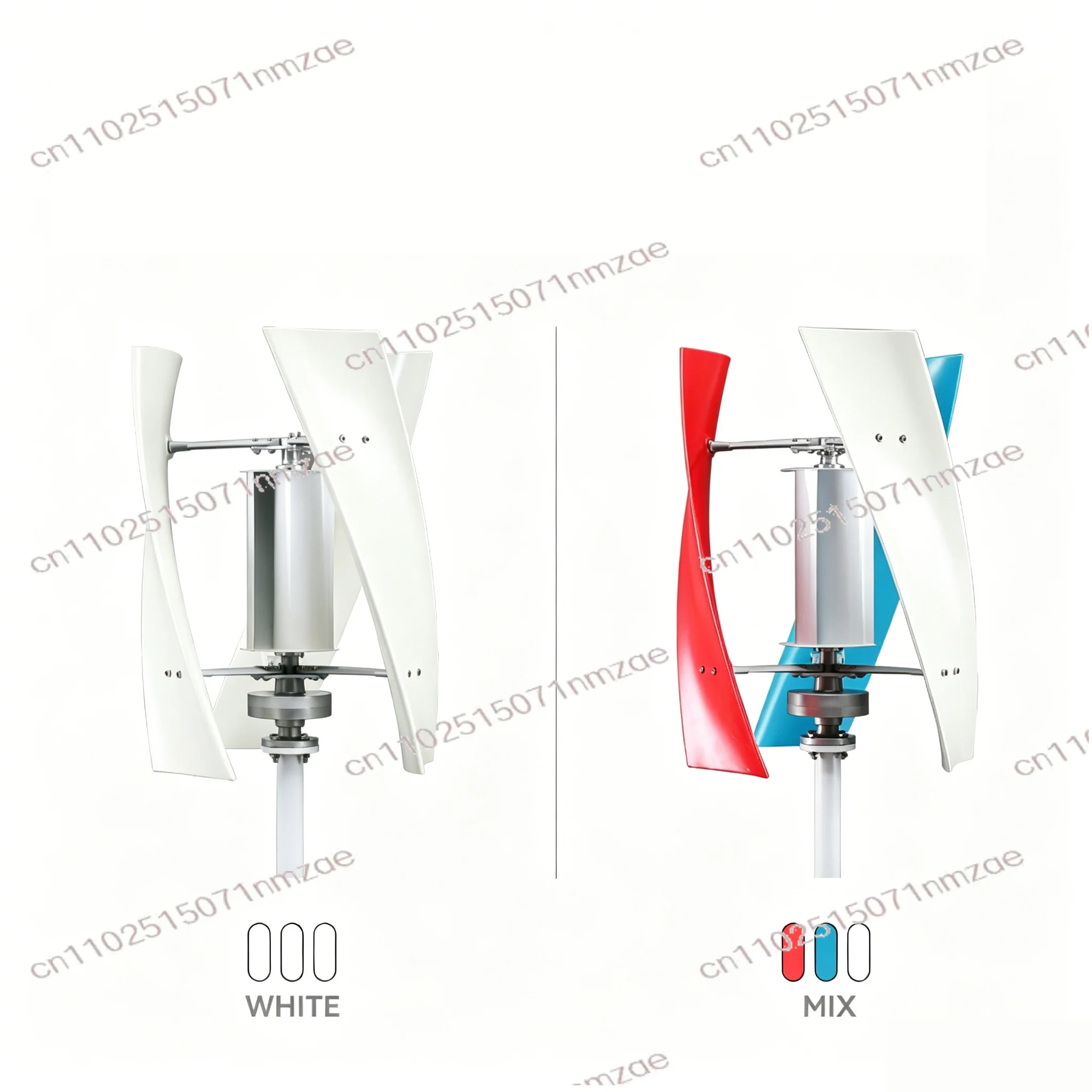 100-300W Vertical Axis Wind Turbine, Magnetic Levitation Wind Generator Low Wind Speed Start Up