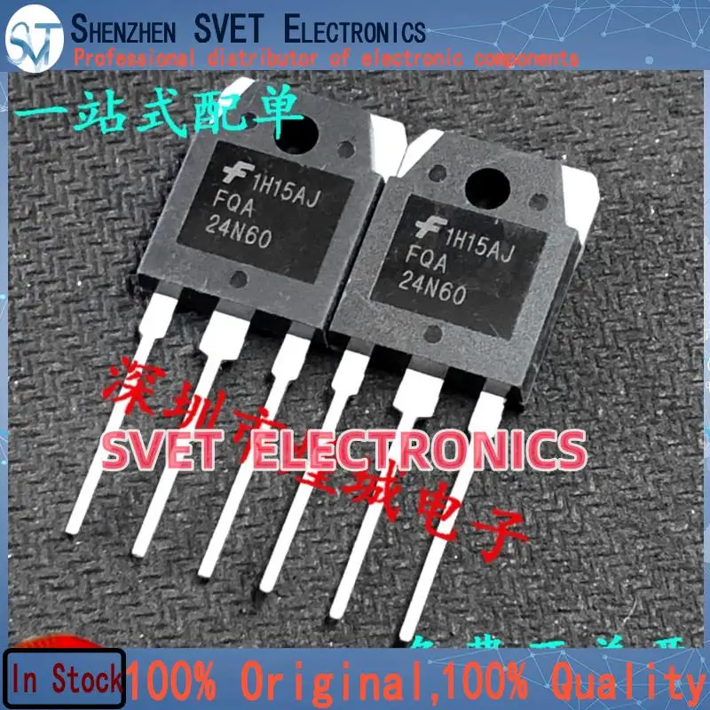 10PCS-50PCS  FQA24N60  TO-3P 600V 23.5A     Original In Stock Fast shipping