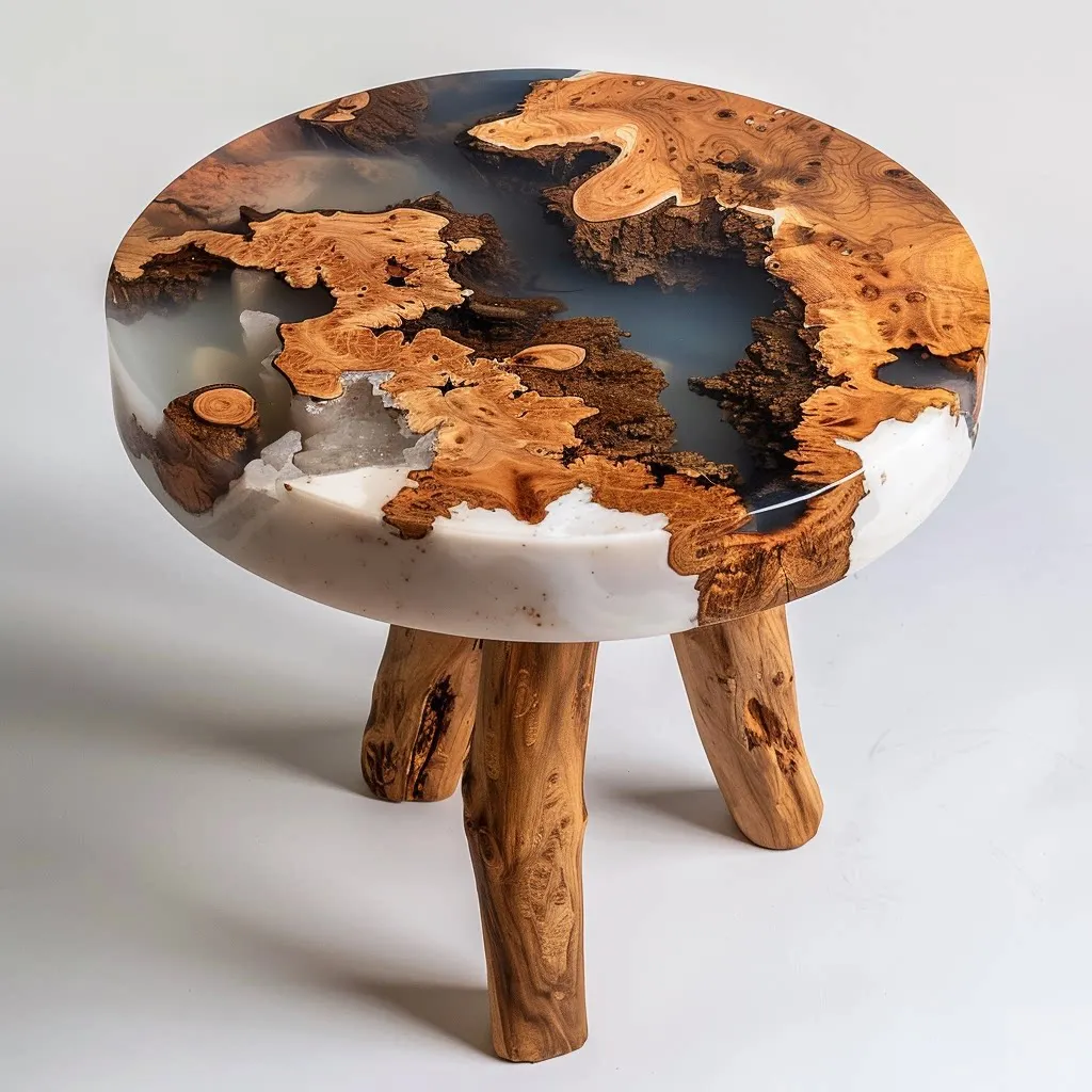 Epoxy resin river table coffee table creative living room home simple