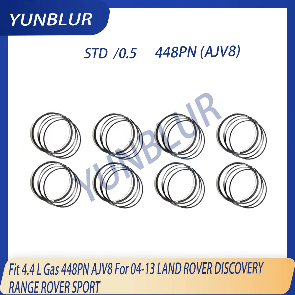 

Комплект из 8 поршневых колец STD 0.5 для двигателя 4.4L T Gas 448PN AJV8, подходит для Land Rover Discovery и Range Rover Sport 2004-2013, LR4743587