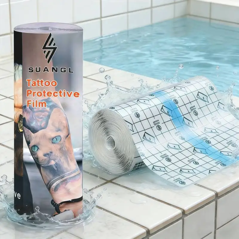 Tattoo Waterproof Bandage Roll Polyurethane Transparent Film Dressing for Tattoo Aftercare Swimming Sticker Adhesive Patch