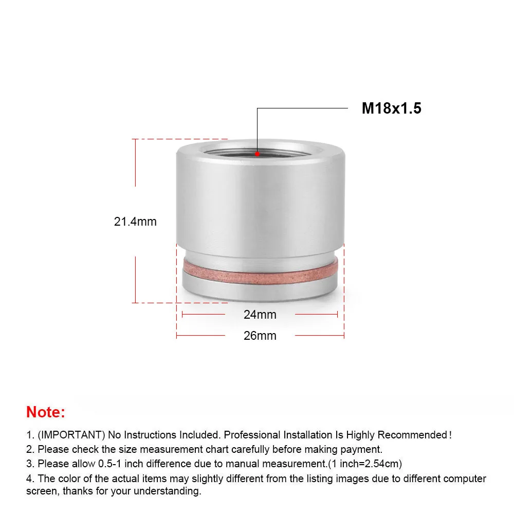

M18 X 1.5 Thread O2 Sensor Connector for Welding - Selectable Sensor Adapter