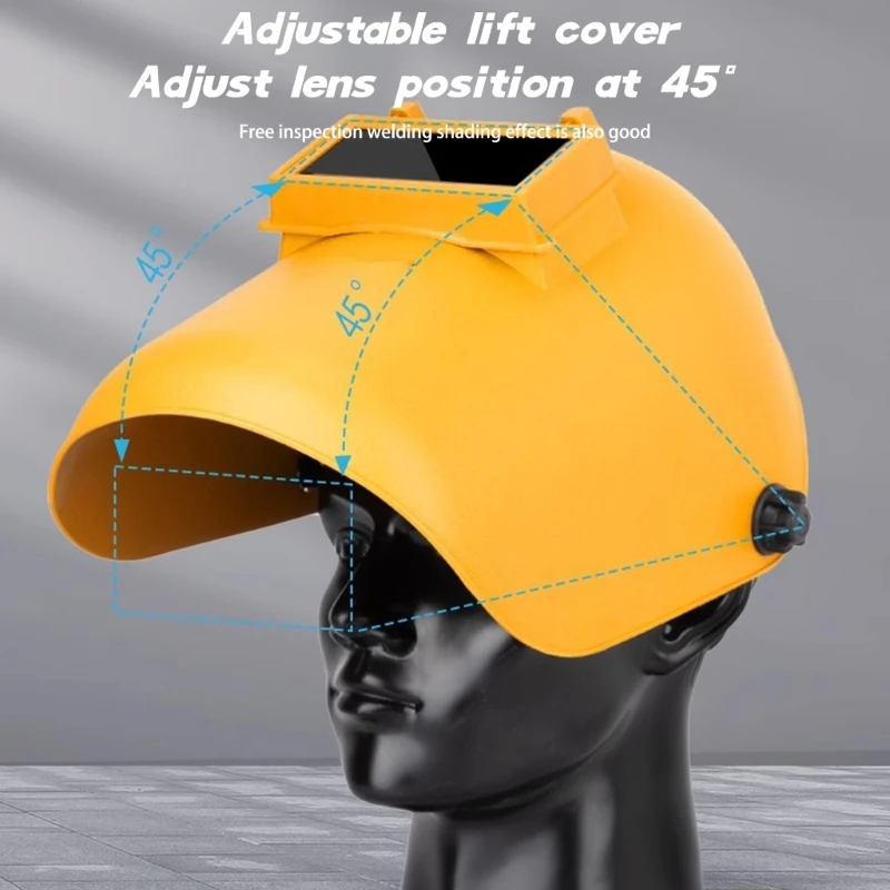 Portable Head-Mounted Type Safety Welding Mask Helmet Cover High Temperature Resistance Electric Welding Cover