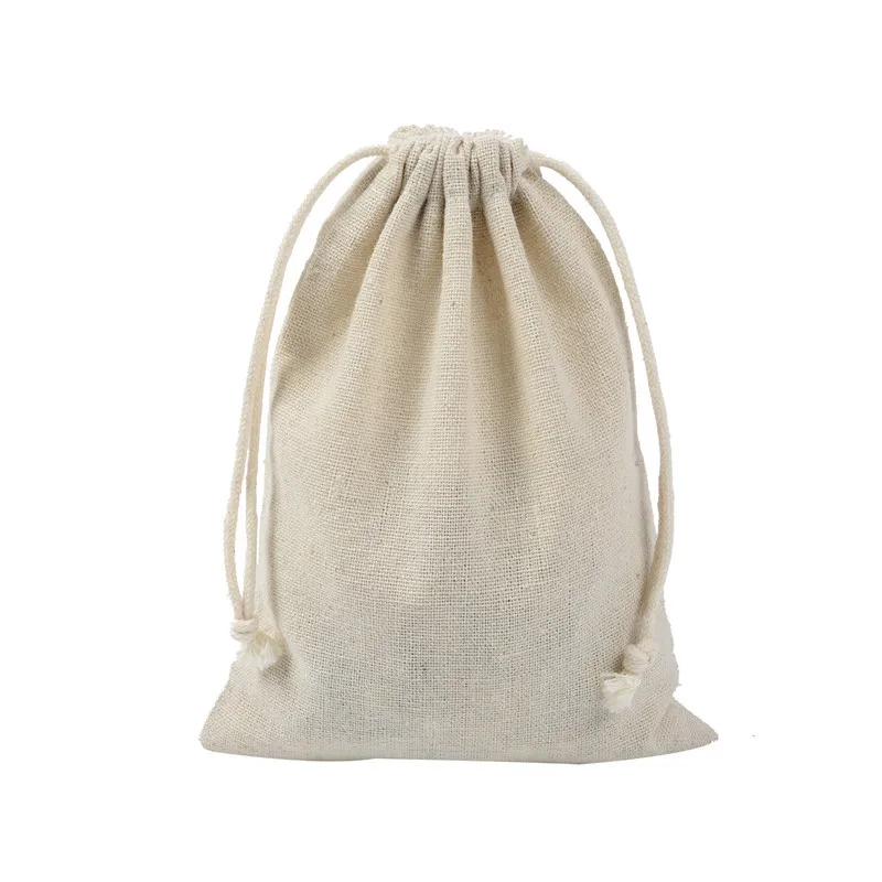 20pcs Cotton Drawstring Storage Pouch for Storage Packaging Activated Charcoal Sachets Home Organization Reusable Fabric Bag