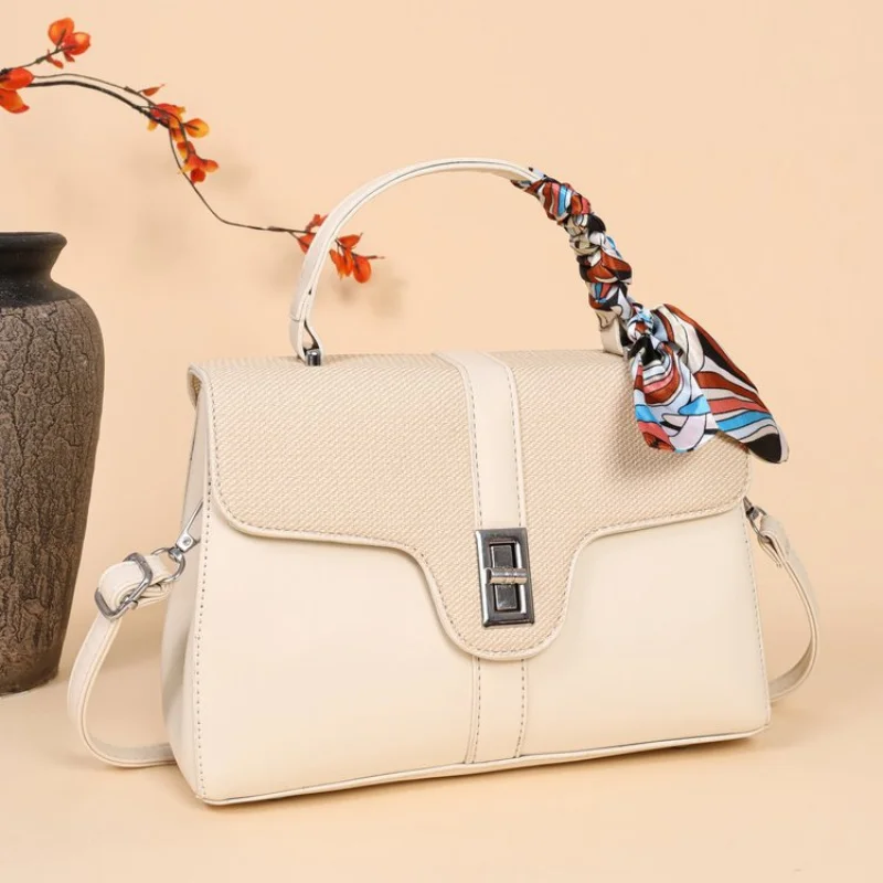 

Fashionable Ladies Shoulder Bag, Genuine Leather Handbag, Crossbody Messenger Purse For Students