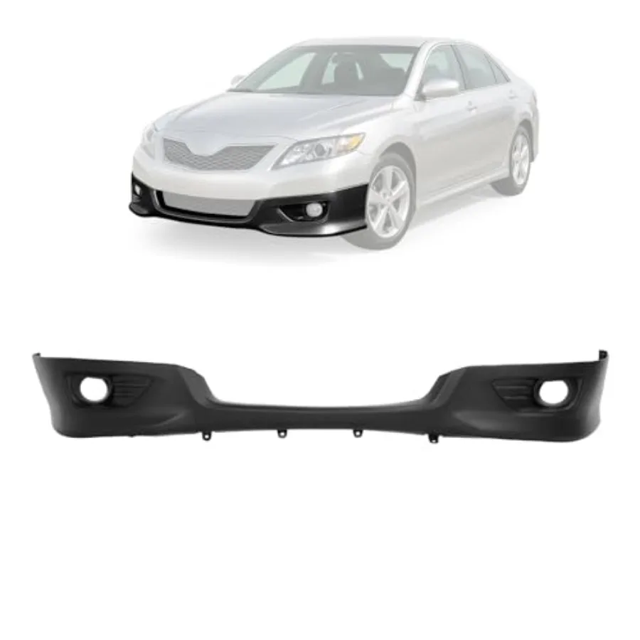 

Front Lower Bumper Valance for 2010-2011 Camry SE Painted Matte Black Replacement Air Dam Deflector Compatible with 7685106906