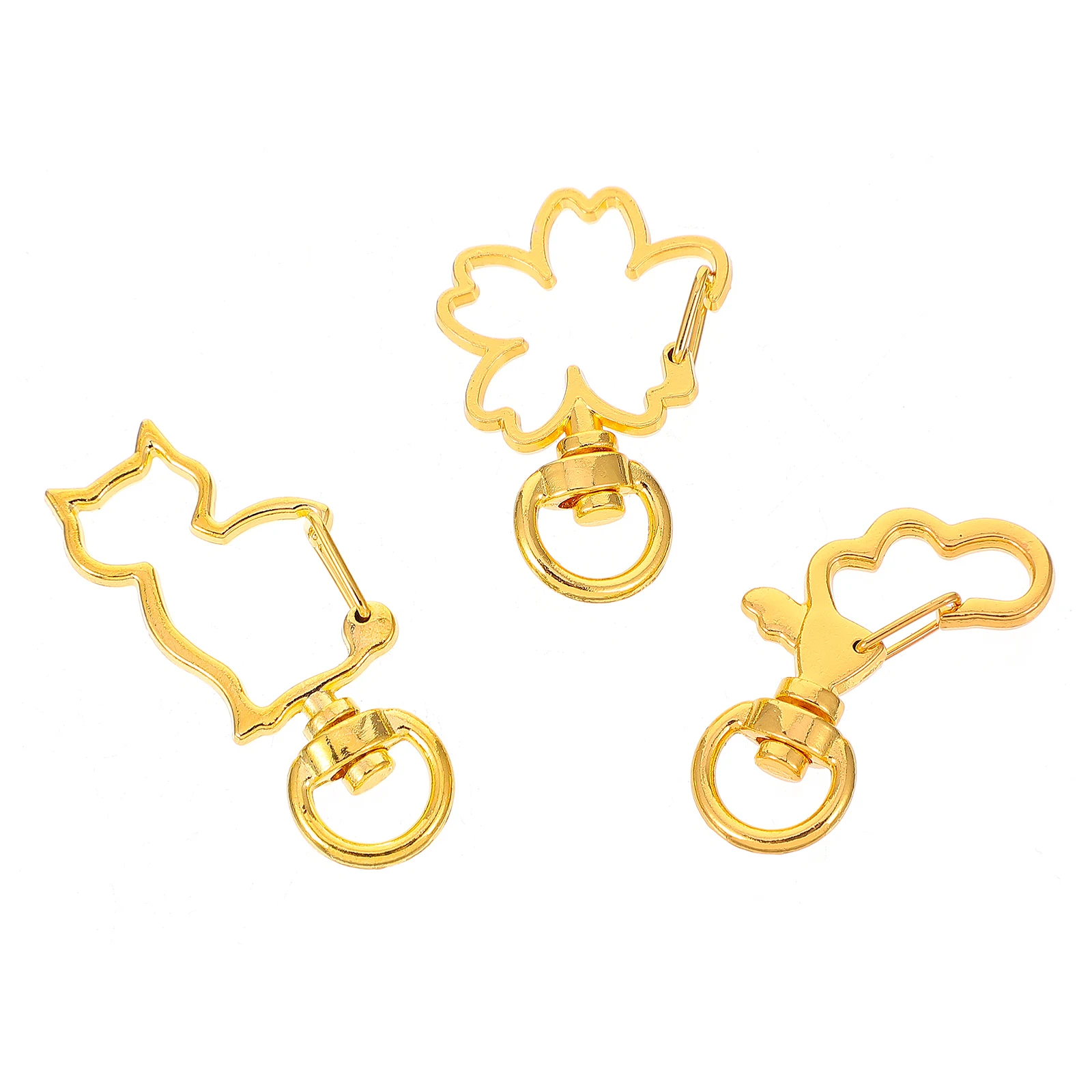 

30 шт., металлические брелоки, брелки, аксессуары для рукоделия, карабин, подвесная пряжка, застежки-омары, карабин, золотые смешанные стили