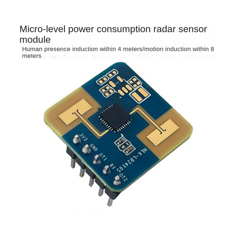 LD2410S Motion Detection Radar Sensor Module 24Ghz Human Presence Radar Sensor, For Smart Home, Easy To Use Durable
